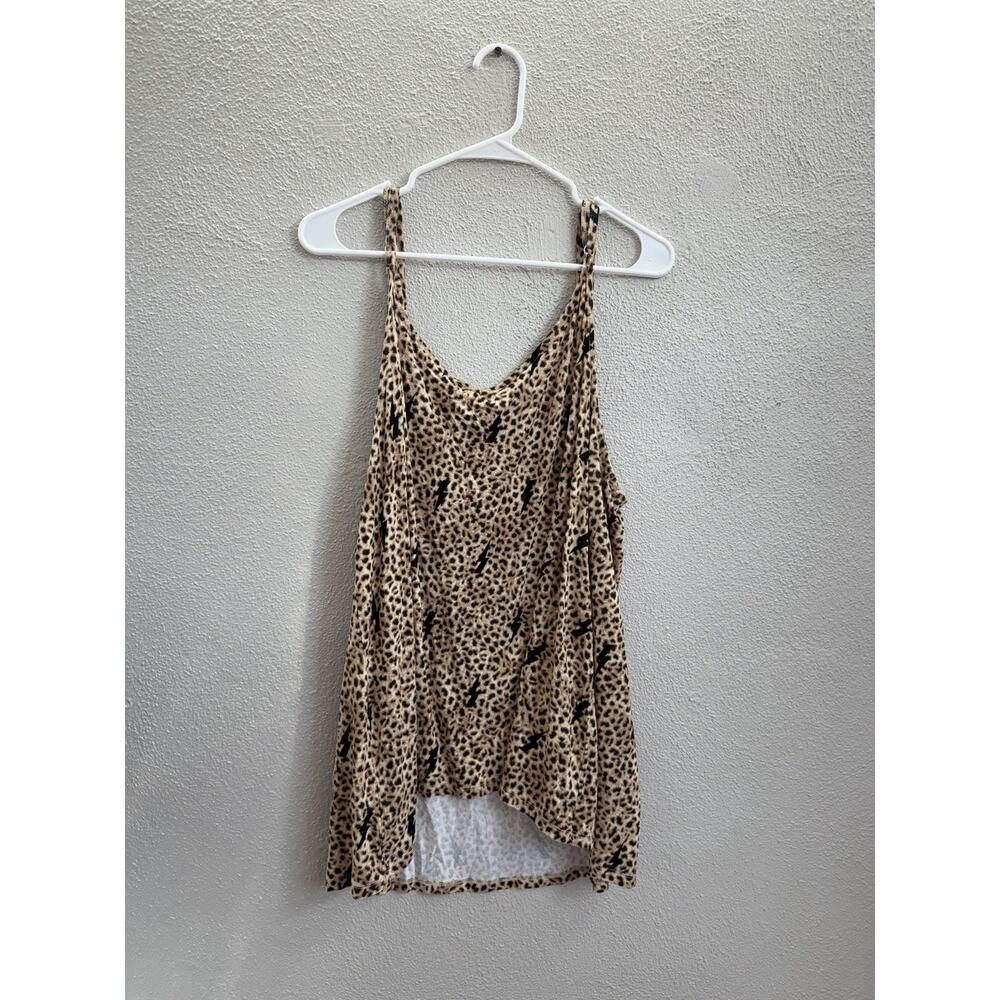 Torrid Super Soft Knits Womens Tank Top Size 3 Animal Print Lighting Bolt Flowy - Picture 6 of 9